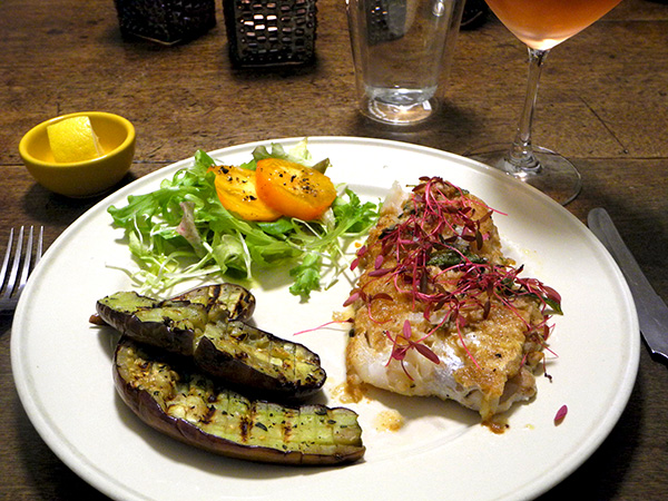 hake_amaranth_eggplant_salad