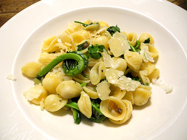 orecchiette_ramps_fiddleheads_cress