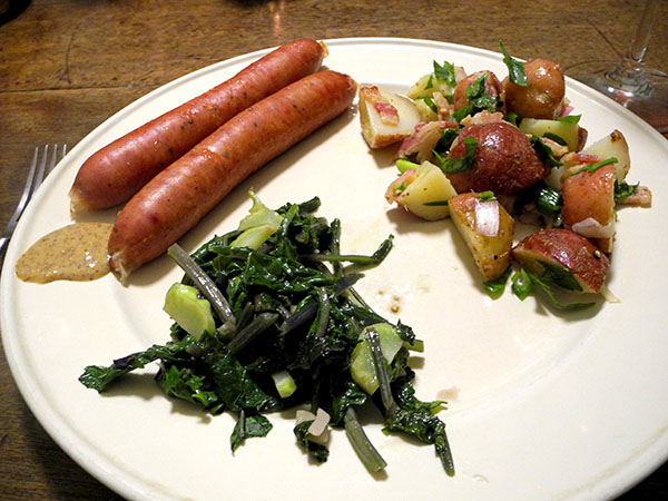 kielbasa_potato_salad_turnip_greens