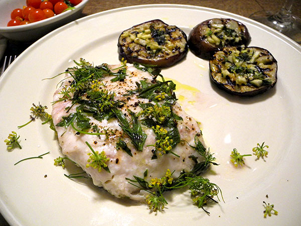 striped_bass-eggplant_tomato